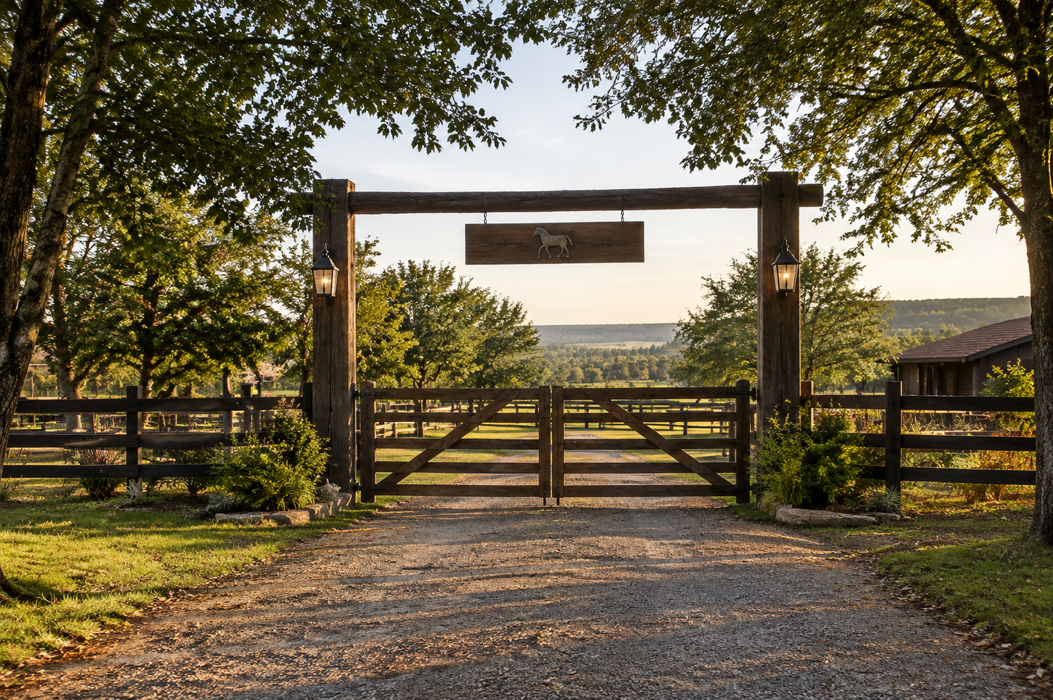 Portal de entrada com pedra
